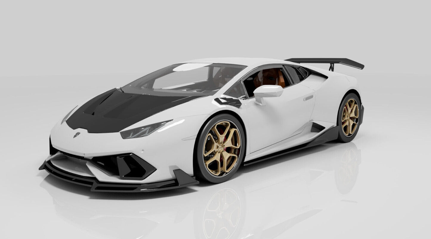 Lamborghini Huracan LP610-4 Vorsteiner bodykit for Aoshima modelkit