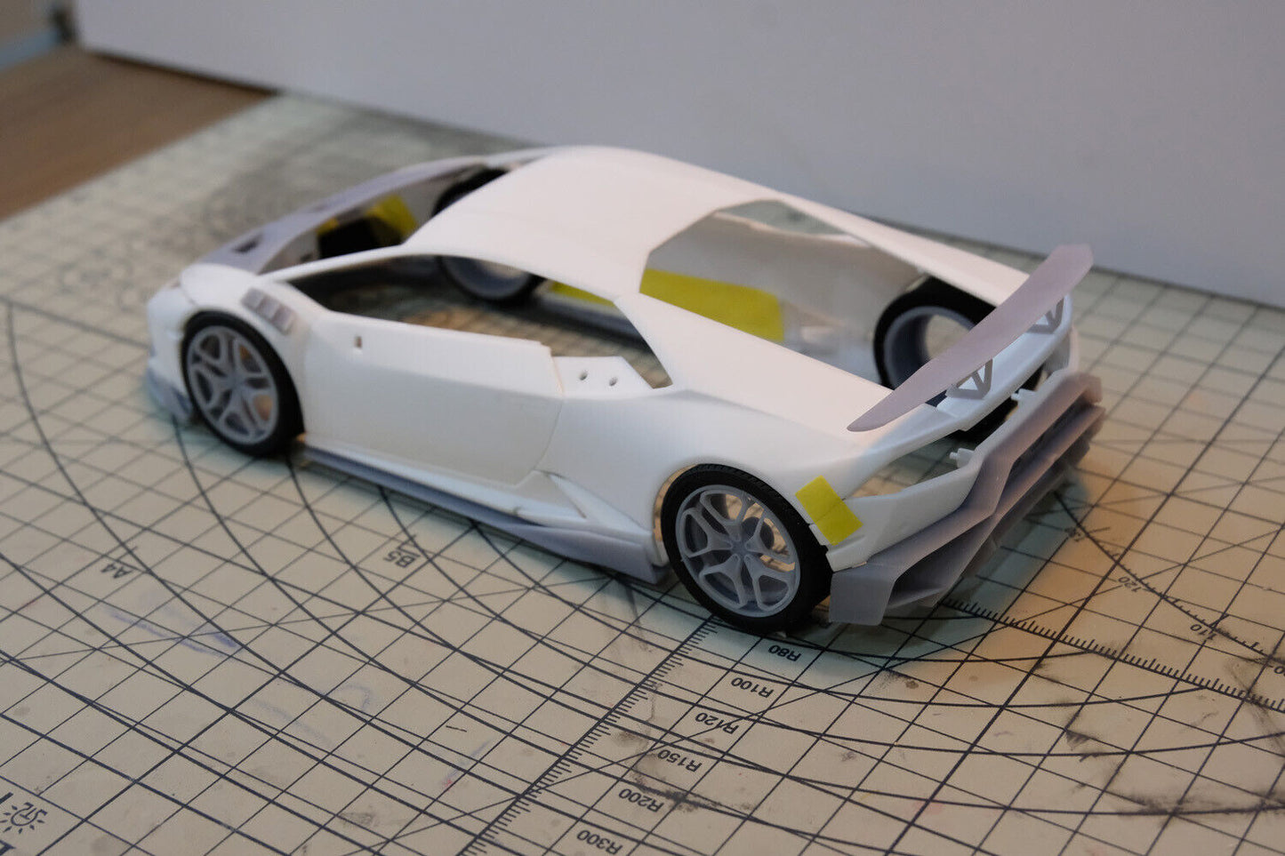 Lamborghini Huracan LP610-4 Vorsteiner bodykit for Aoshima modelkit