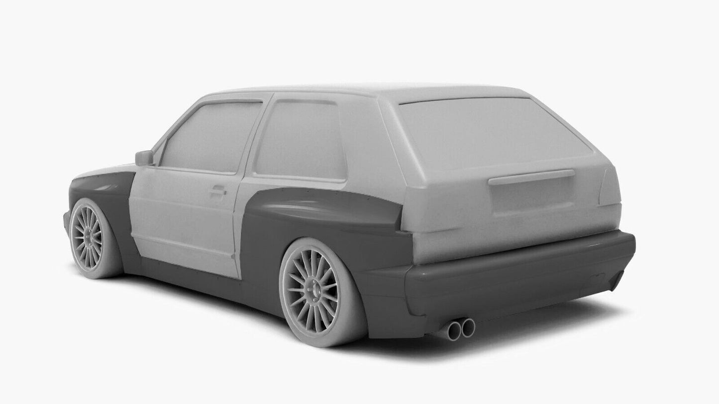 Volkswagen Golf MK2 Pandem Widebody kit Resin