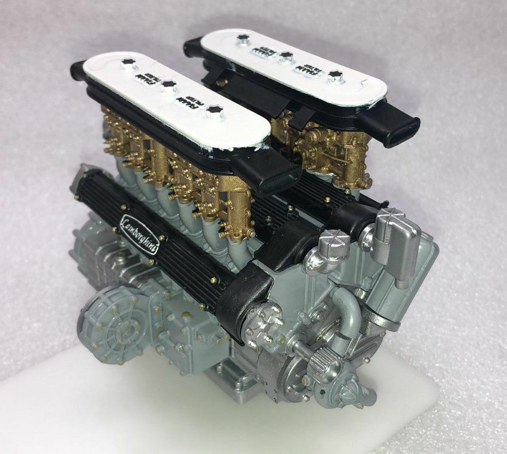 Lamborghini Miura LP400 Engine Resin | engine, lamborghini, lp400, miura | Speedstar Models