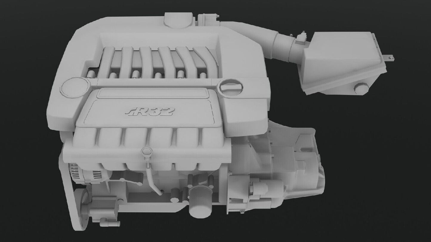 Volkswagen Golf R32 V6 Engine Resin