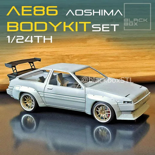 Toyota Corolla Trueno AE86 N2 widebody kit for Aoshima