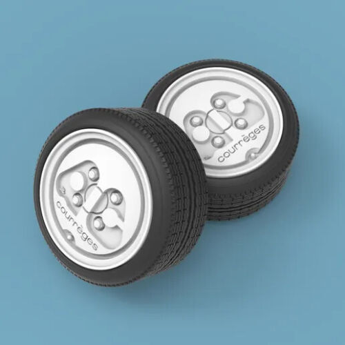 AC Courréges wheels with Tires | 3d print, abflug, Resin, revolfe, scale model, wheel | Speedstar Models