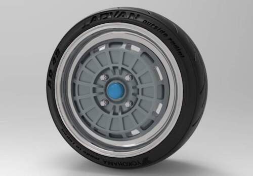 Mugen NR10 15'' Wheels with Advan Tires | 3d print, Resin, revolfe, scale model, schnitzer, wheel | Speedstar Models