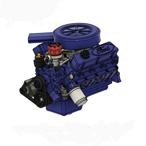 Ford Windsor 289ci V8 Small Block engine Resin