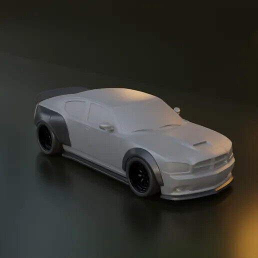 Dodge Charger (2006-'10) Widebody kit with wheels for scale model cars
