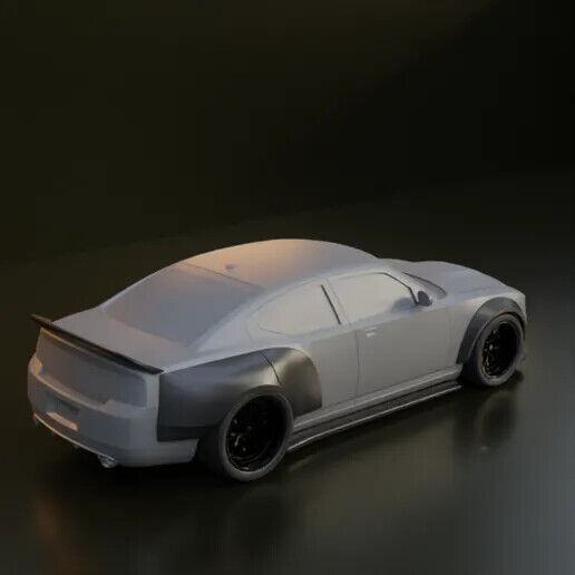 Dodge Charger (2006-'10) Widebody kit with wheels for scale model cars