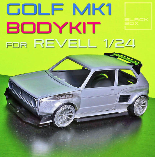 Volkswagen Golf MK1 Widebody kit Resin scale model cars for Revell