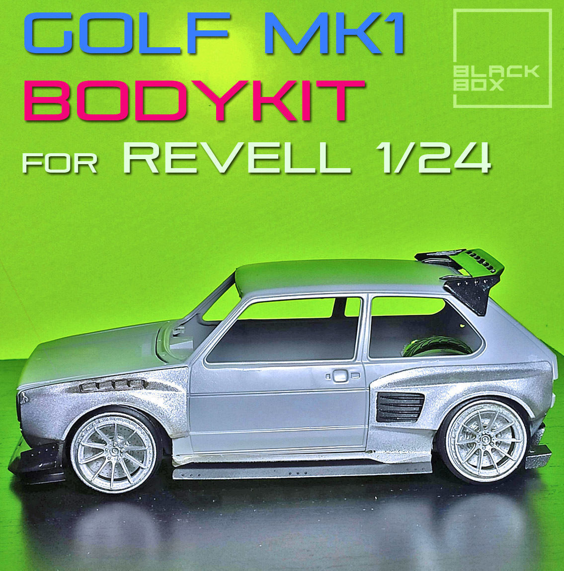 Volkswagen Golf MK1 Widebody kit Resin scale model cars for Revell